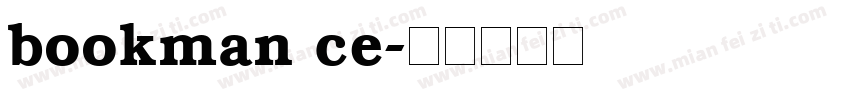 bookman ce字体转换